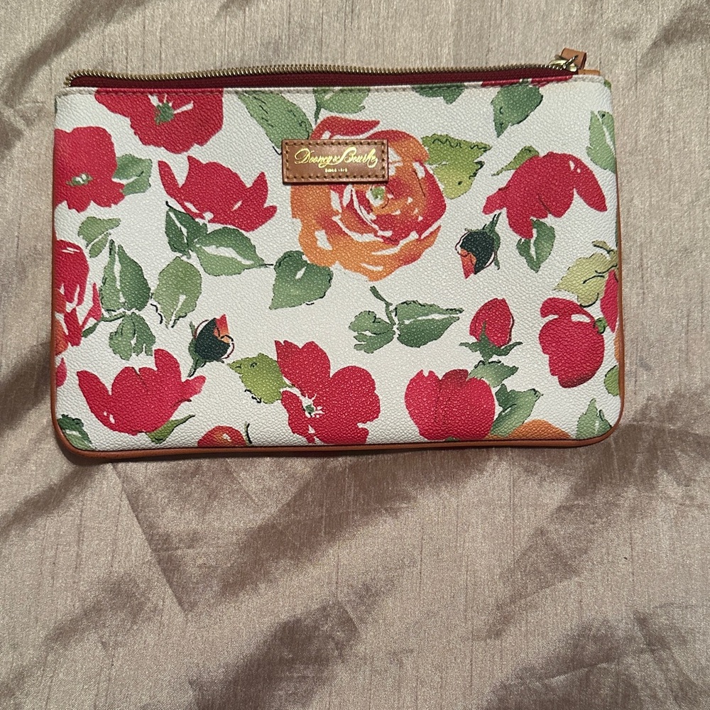Dooney & Bourke Floral Clutch - Red, Green, Orange